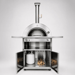 Casa Nostra Vito Hybrid Pizza Oven Stainless Steel Cupboard