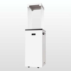 Kratki - Patio Light Gas Fireplace - White