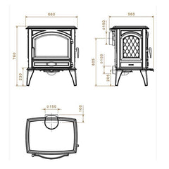 Dovre 640WD Fireplace Specification