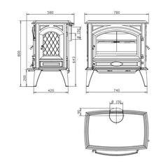 Dovre 760WD Fireplace Specification