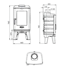 Dovre Brut 200 Freestanding Fireplace Specification