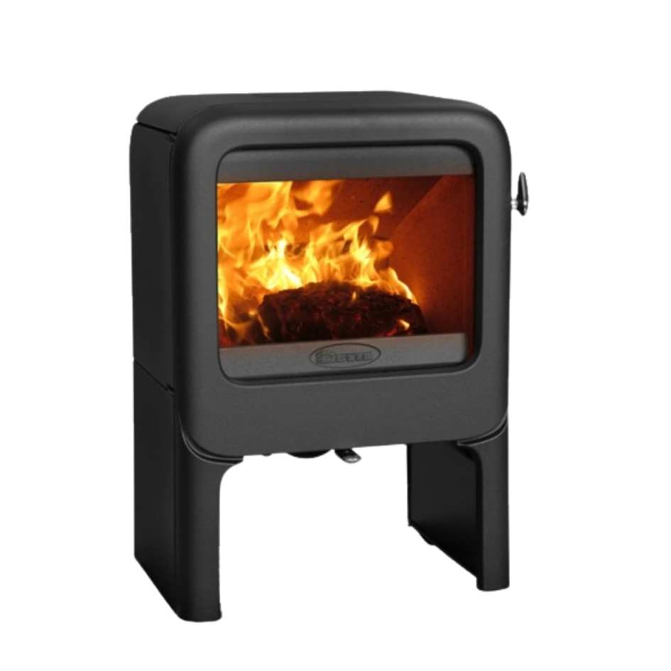 Dovre Rock 350 Fireplace Side View