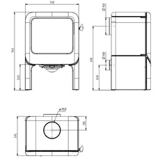 Dovre Rock 350 Fireplace Specification