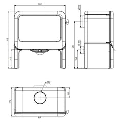 Dovre Rock 500 Fireplace Specification
