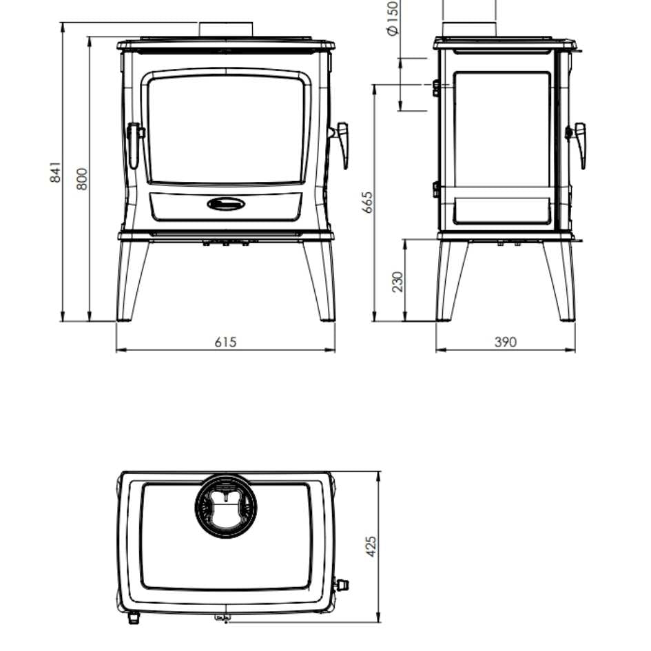 Dovre Tai 45WD Fireplace Specification