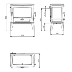Dovre Tai 55WD Fireplace Specification
