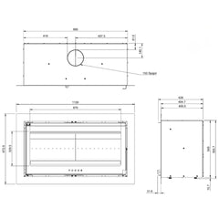 Forge Fires i100 Built-In Fireplace