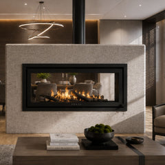 Forge Fires D120 Built-in Double-Sided Fireplace