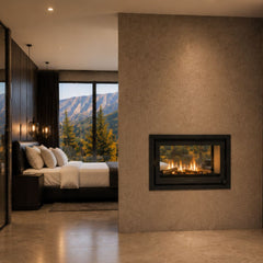 Forge Fires D80 Built-in Double-Sided Fireplace