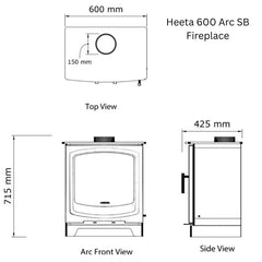 Heeta 600 Arc SB Fireplace