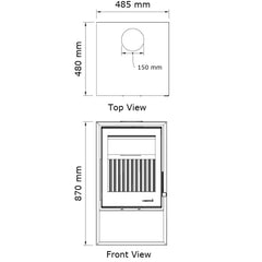 Heeta 500 Log Base Wood Fireplace
