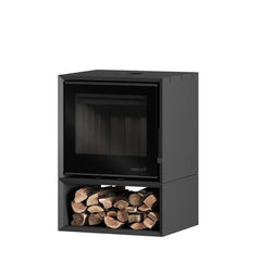 Heeta 600 Log Base Wood Fireplace