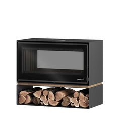 Heeta 950 Oakley Double Sided Log Base Wood Fireplace