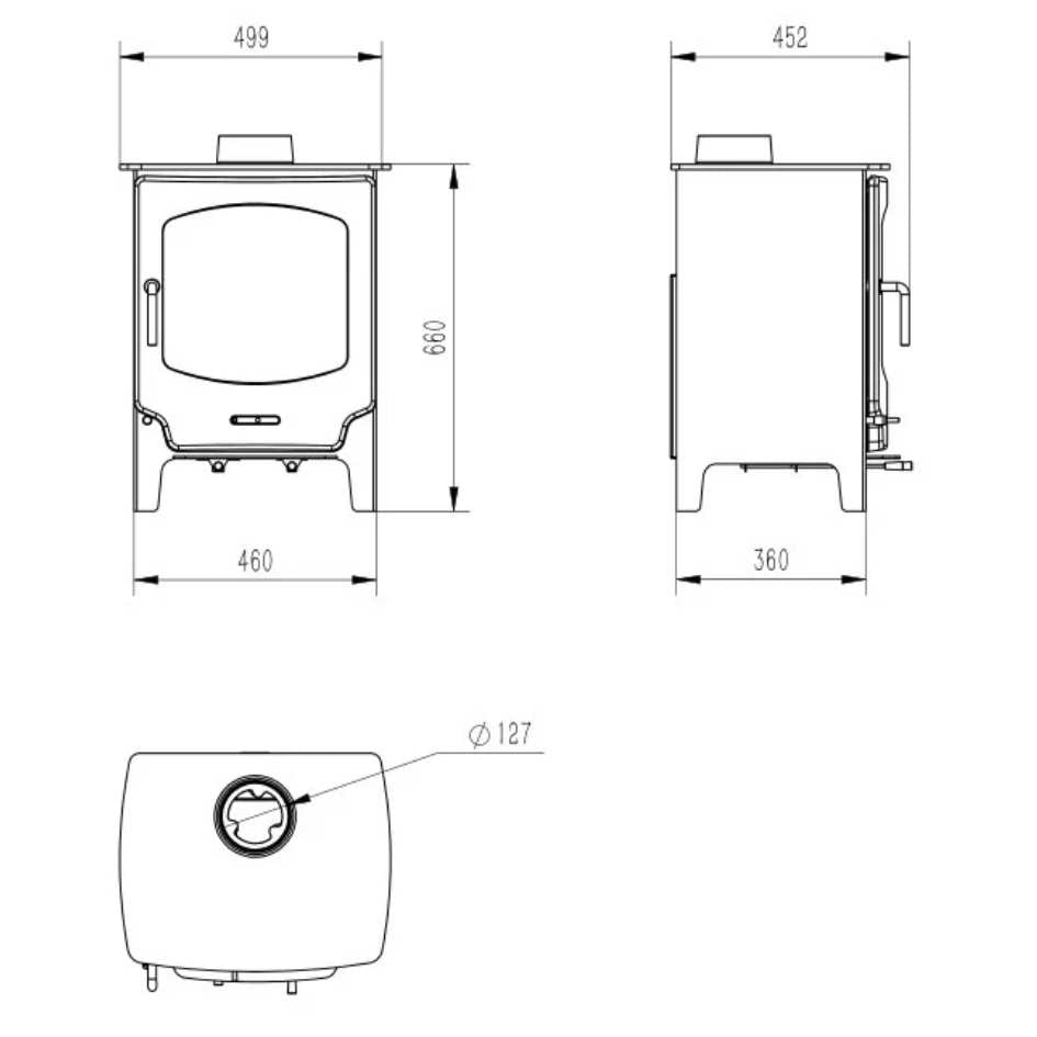 Home Fires R0801 Freestanding Fireplace Specification