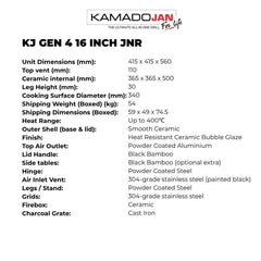 Kamado Jan Gen 4 Junior - Ember Red