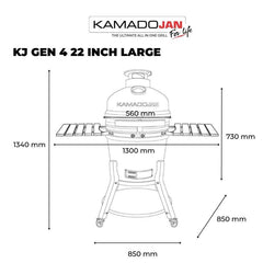 Kamado Jan Gen 4 Large - Graphite