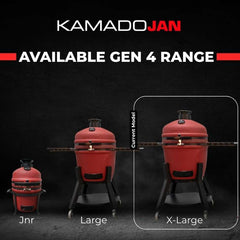 Kamado Jan Gen 4 X-Large - Ember Red