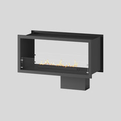 Linear Double Sided Built-in, Flueless Gas Fireplace