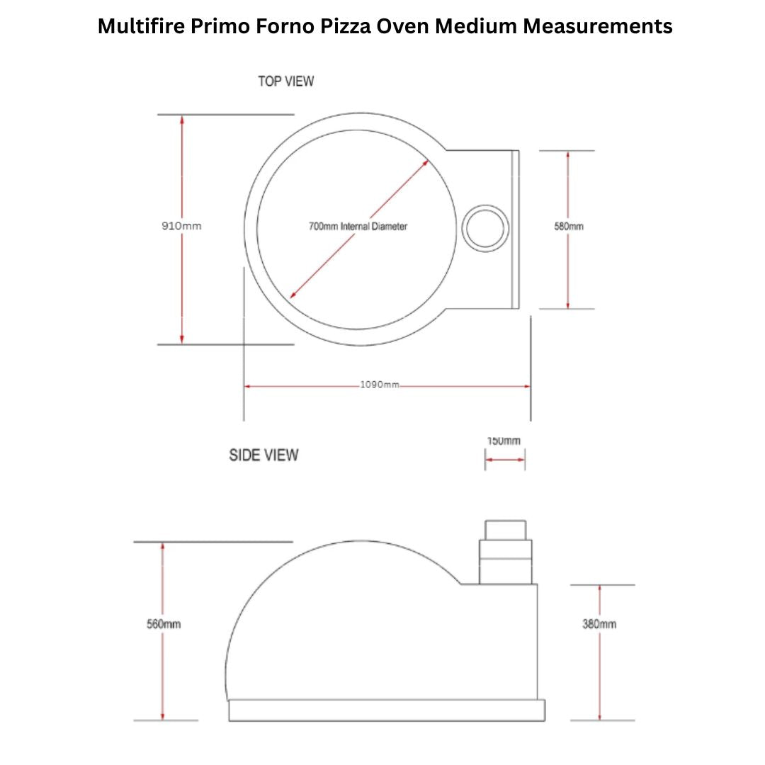 Pizza Oven Size Medium