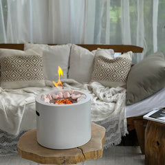 NovaFlame Freestanding Moon Mini Biofuel Fireplace