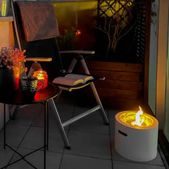 NovaFlame Freestanding Moon Mini Biofuel Fireplace