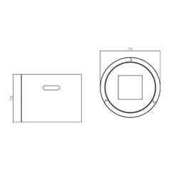 NovaFlame Freestanding Moon Mini Biofuel Fireplace