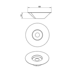 NovaFlame Freestanding Universe Biofuel Fireplace - Black