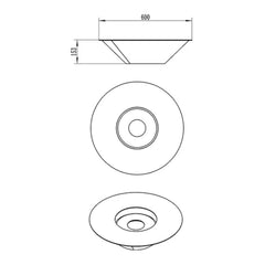 NovaFlame Freestanding Universe Biofuel Fireplace - White