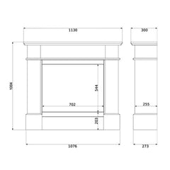 NovaFlame Freestanding Colosseum Pula Biofuel Fireplace