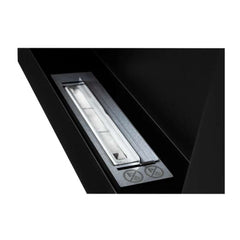 NovaFlame Hanging Biofuel Fireplace 650x400 - Matte Black - No Glass