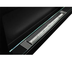NovaFlame Slimline Hanging Biofuel Fireplace 900x400 - Black - Glass