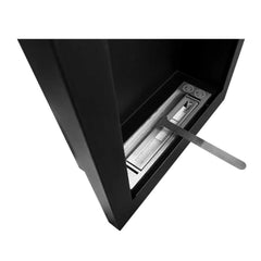 NovaFlame Wall Mount Vertical Biofuel Fireplace - Black