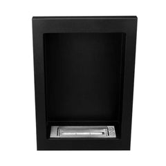 NovaFlame Wall Mount Vertical Biofuel Fireplace - Black