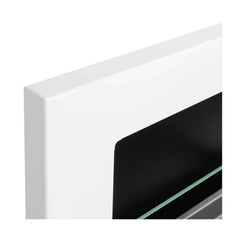 NovaFlame Wall Mount Biofuel Fireplace 1200x400 - Gloss White - Glass