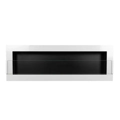 NovaFlame Wall Mount Biofuel Fireplace 1200x400 - Gloss White - Glass