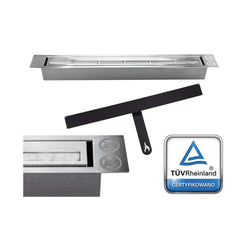 NovaFlame Wall Mount Biofuel Fireplace 900x400 - Black - Glass