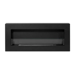 NovaFlame Wall Mount Biofuel Fireplace 900x400 - Black - Glass