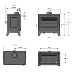 Portland Cast Iron Fireplace