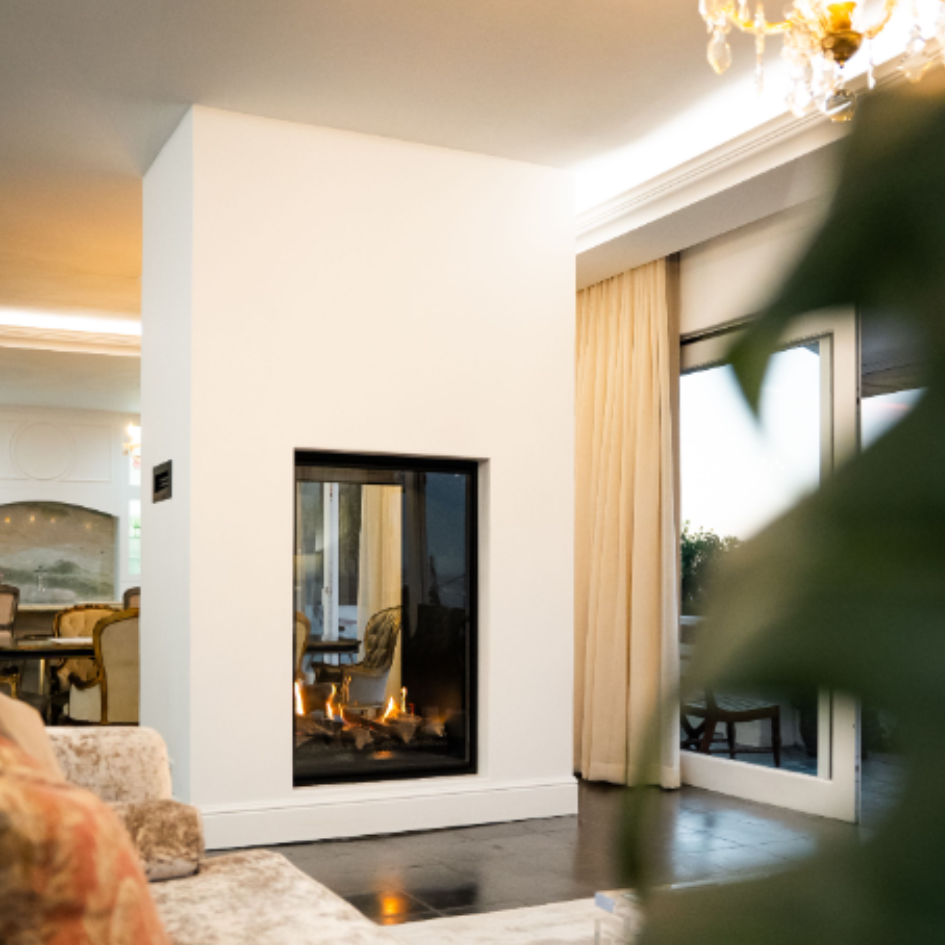 Pureview Skyline Double Sided Gas Fireplace - MultiFire - Fireplace Specialists