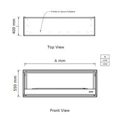 Pureview Horizon 3 - Three-Sided Gas Fireplace