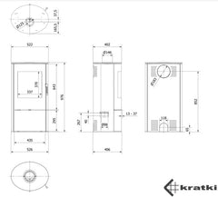 Kratki - Rollo Fireplace, 10.5kw