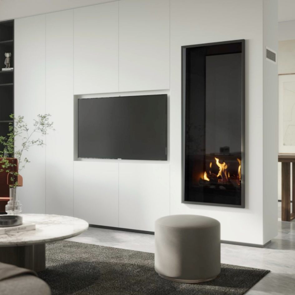 Pureview Skyline Double Sided Gas Fireplace - MultiFire - Fireplace Specialists