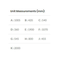 Super Deluxe Freestanding Braai 1000