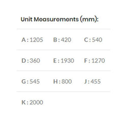 Super Deluxe Freestanding Braai 1200