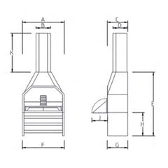 Super Deluxe Freestanding Braai 1200
