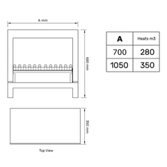 Baiona Flueless Gas Fireplace - Gas Fireplace