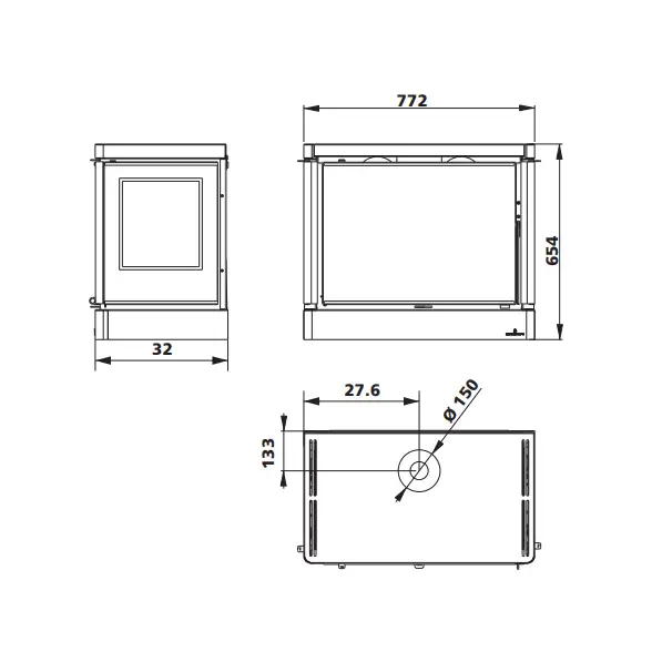 Bronpi Versalles Wall Mount Fireplace