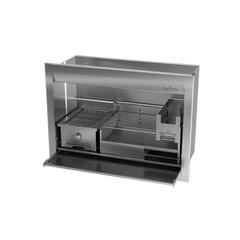 Combo Braai, Wood & Gas, Stainless Steel, 5 Sizes - MultiFire - Fireplace Specialists