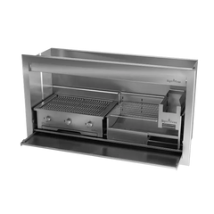 Combo Braai, Wood & Gas, Stainless Steel, 5 Sizes - MultiFire - Fireplace Specialists