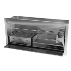 Combo Braai, Wood & Gas, Stainless Steel, 5 Sizes - MultiFire - Fireplace Specialists